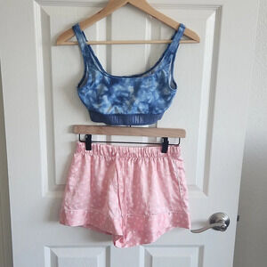 Victoria's Secret sports bra and pajama shorts bundle XS